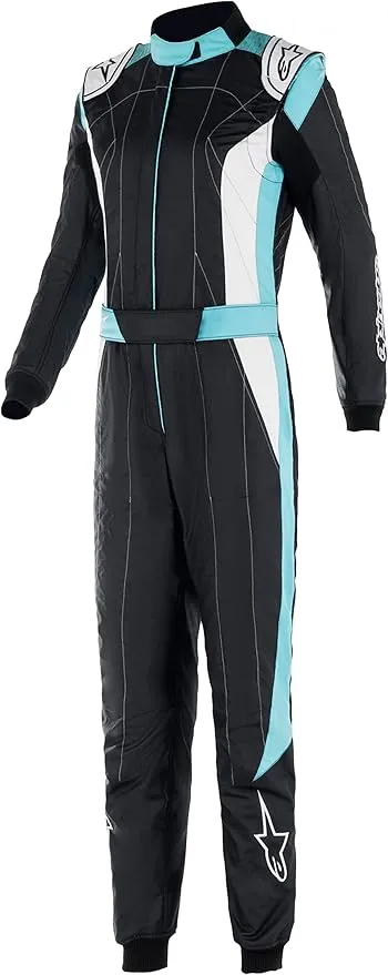 ALPINESTARS 3360022_1721_36 Womans auto racing suit Stella GP Pro Comp V2 FIA Black / Turquoise / White, Size 36