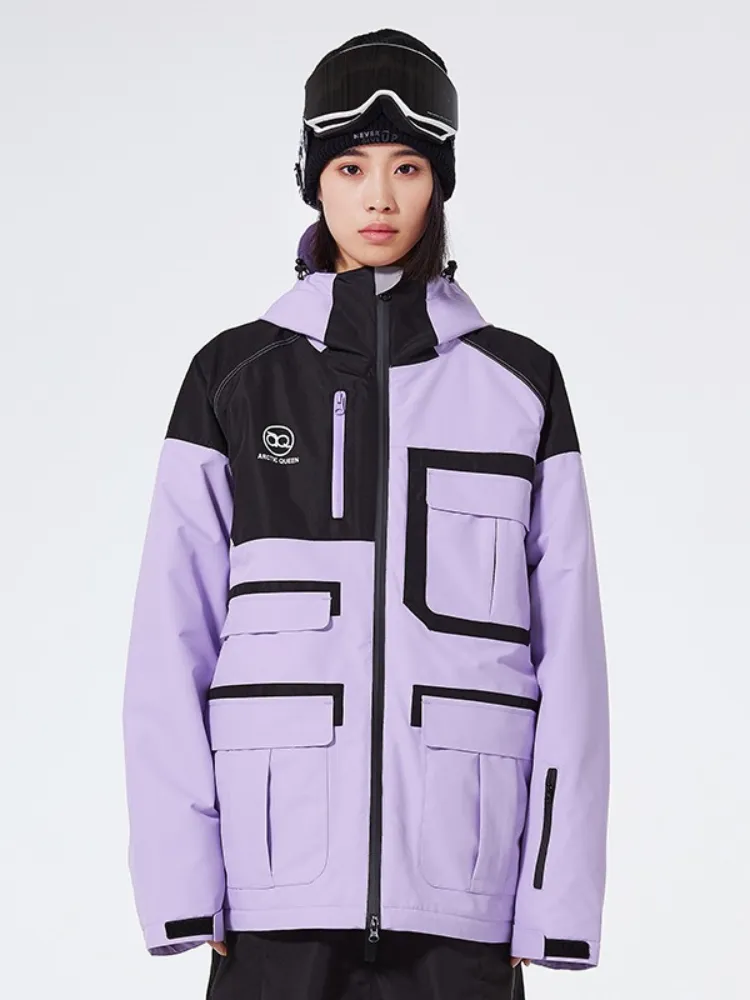 ARCTIC QUEEN Colorblock Cargo Ski Jacket - Women's