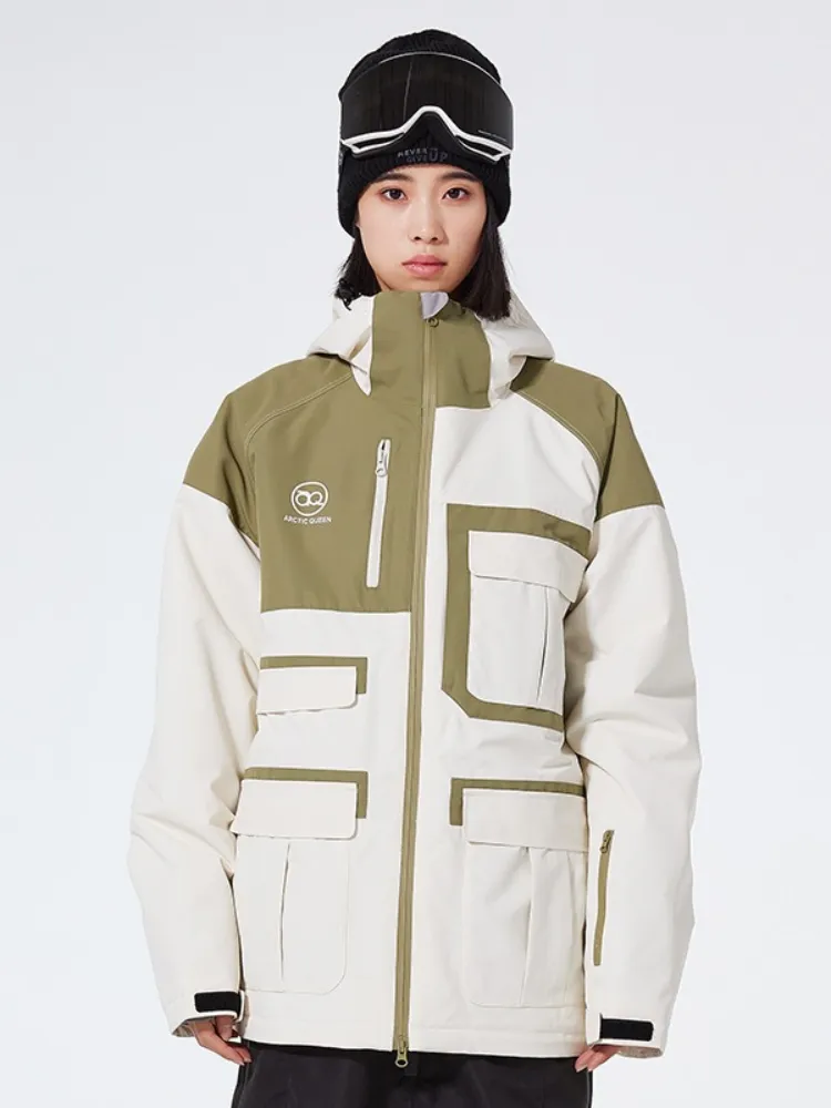 ARCTIC QUEEN Colorblock Cargo Ski Jacket - Women's