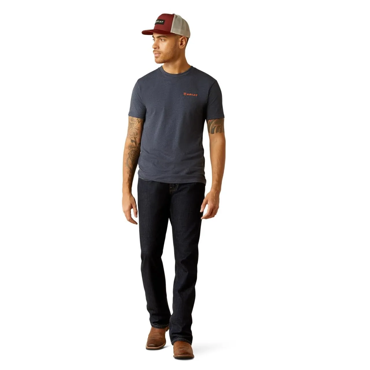 Ariat Men's Eagle Rock T-Shirt, Navy Heather