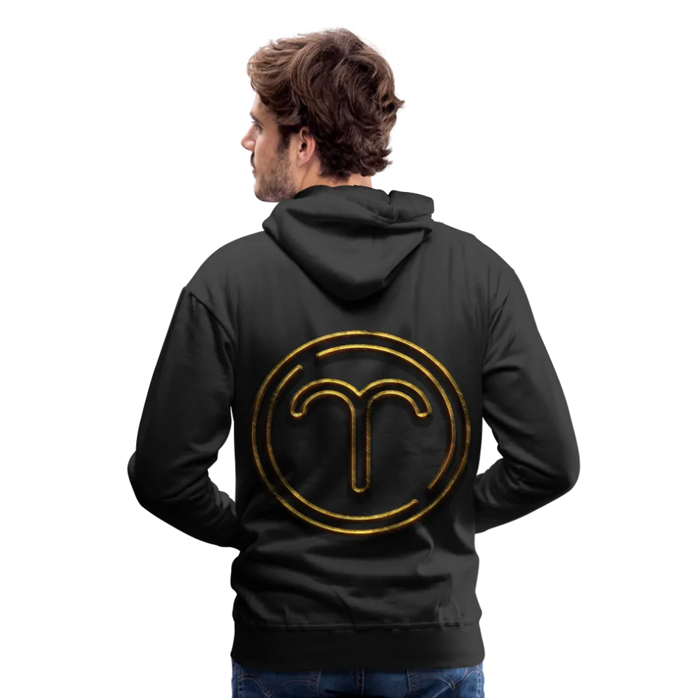 Aries 3D Gold Medallion Men’s Premium Hoodie