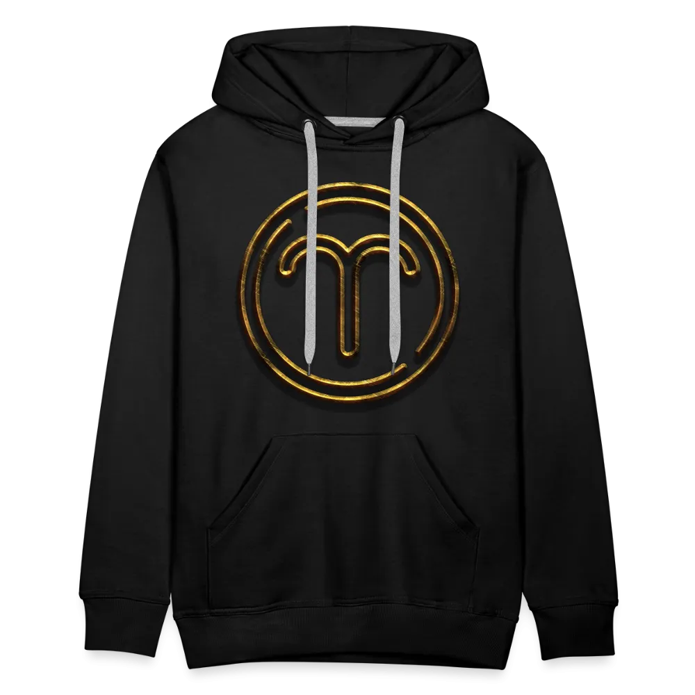 Aries 3D Gold Medallion Men’s Premium Hoodie