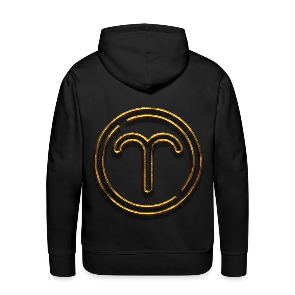 Aries 3D Gold Medallion Men’s Premium Hoodie