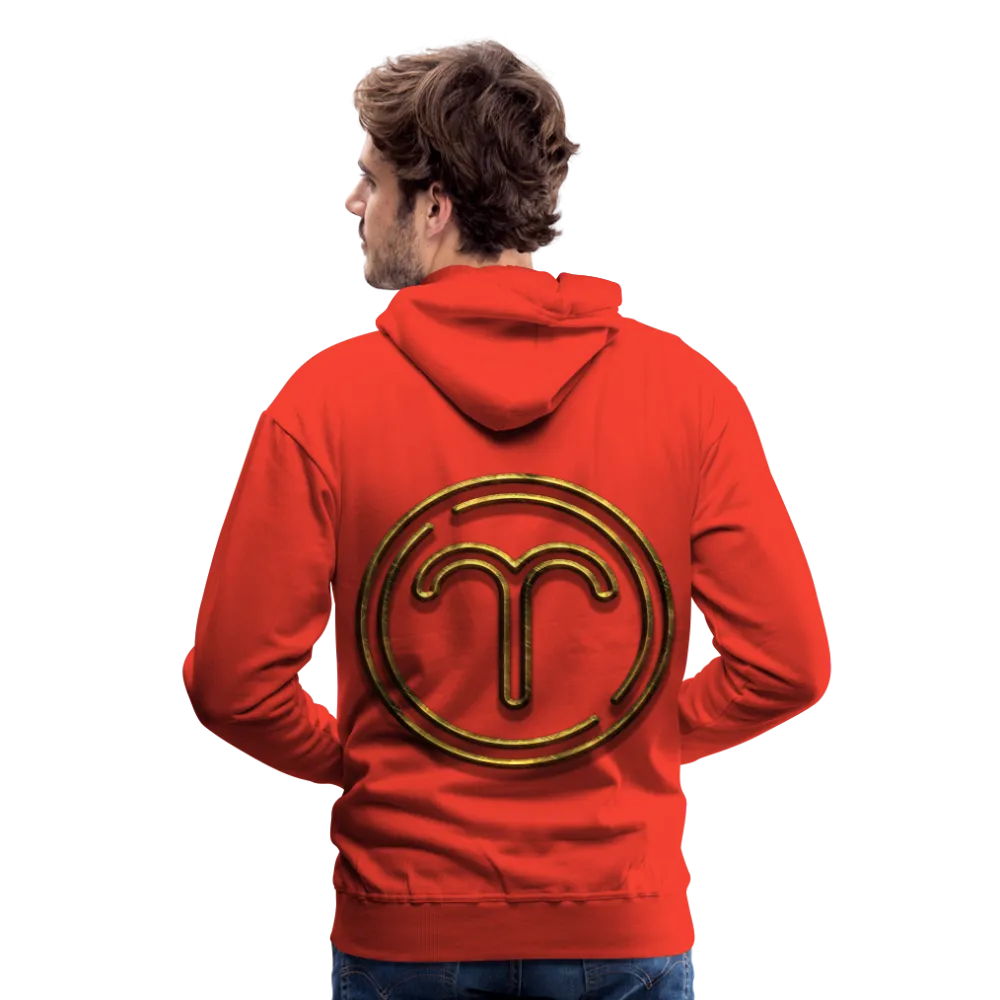 Aries 3D Gold Medallion Men’s Premium Hoodie