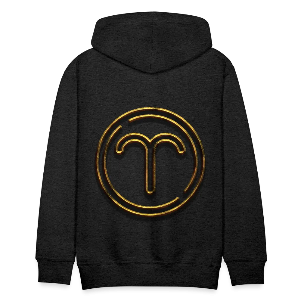 Aries 3D Gold Medallion Men’s Premium Hoodie