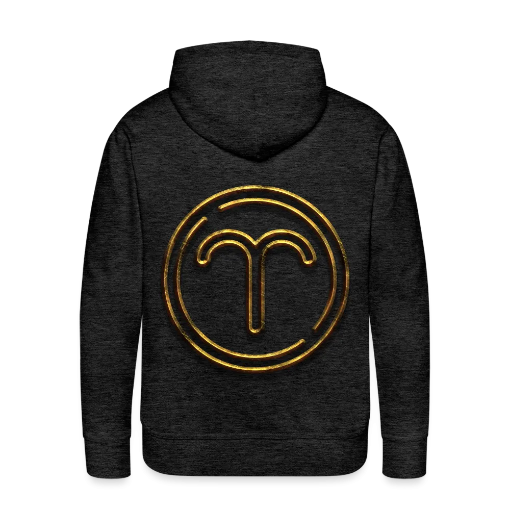 Aries 3D Gold Medallion Men’s Premium Hoodie