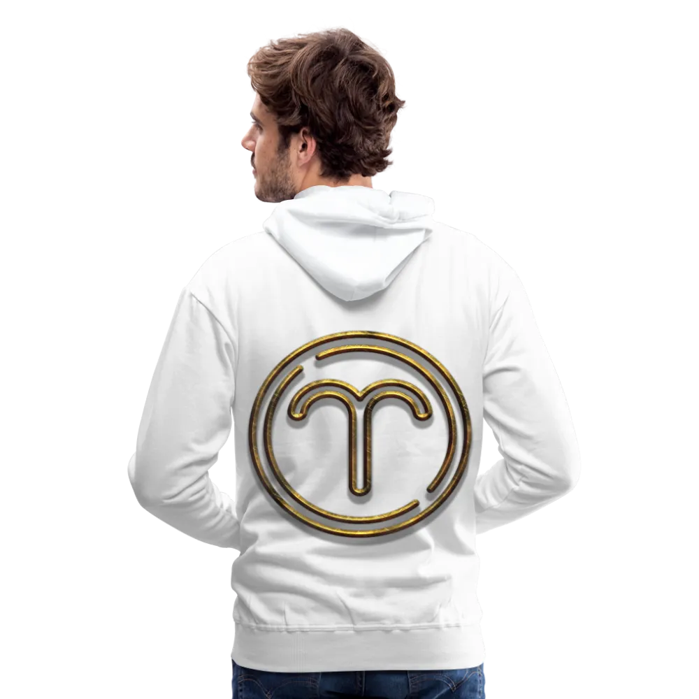 Aries 3D Gold Medallion Men’s Premium Hoodie