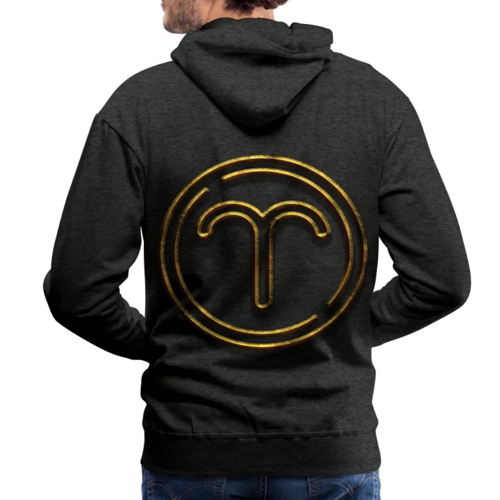 Aries 3D Gold Medallion Men’s Premium Hoodie