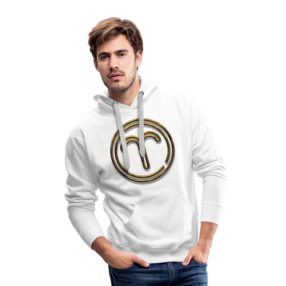 Aries 3D Gold Medallion Men’s Premium Hoodie