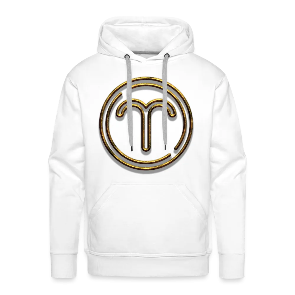 Aries 3D Gold Medallion Men’s Premium Hoodie