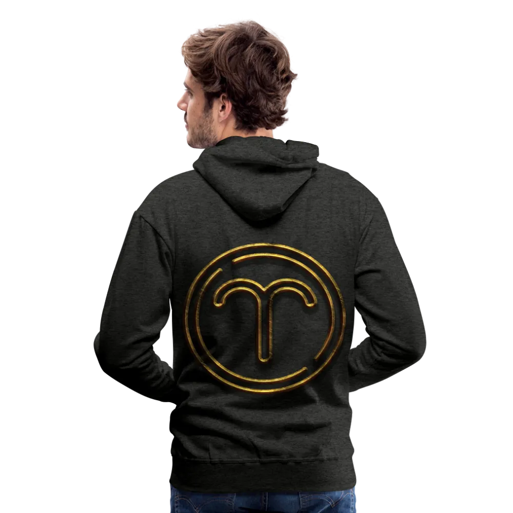 Aries 3D Gold Medallion Men’s Premium Hoodie