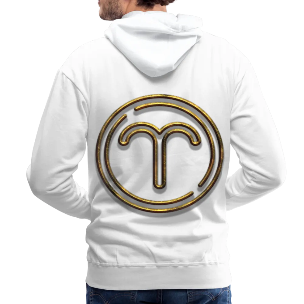 Aries 3D Gold Medallion Men’s Premium Hoodie