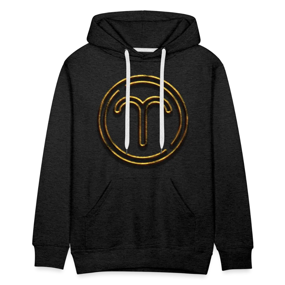 Aries 3D Gold Medallion Men’s Premium Hoodie