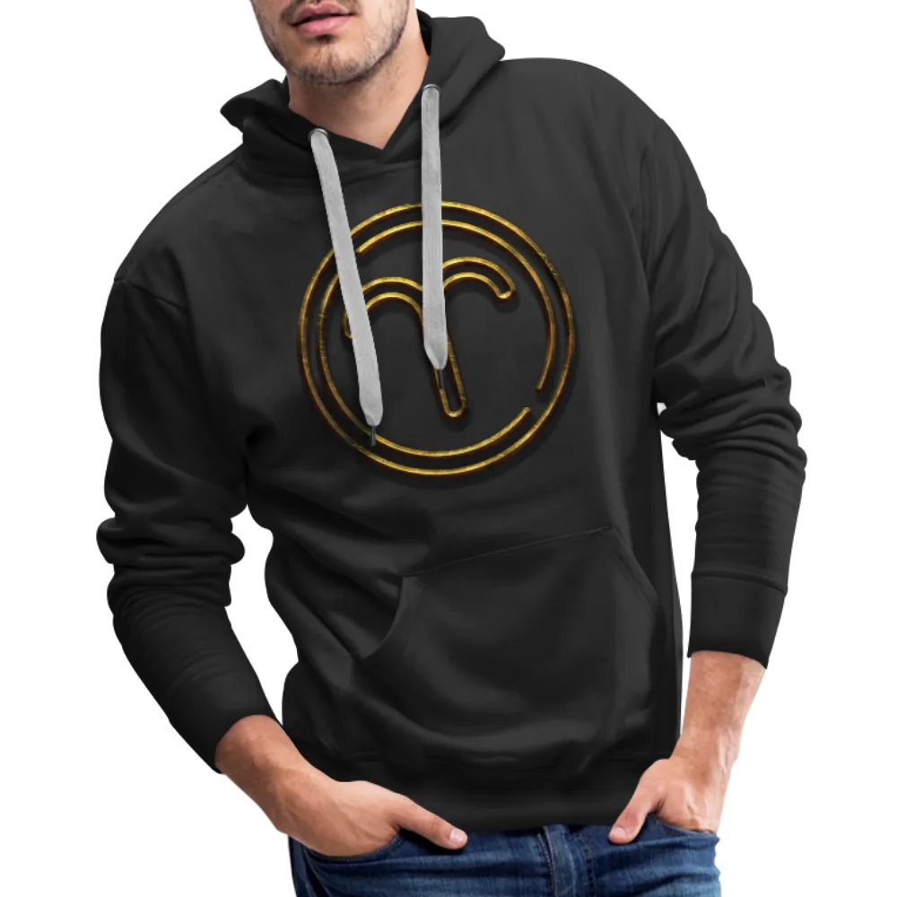 Aries 3D Gold Medallion Men’s Premium Hoodie