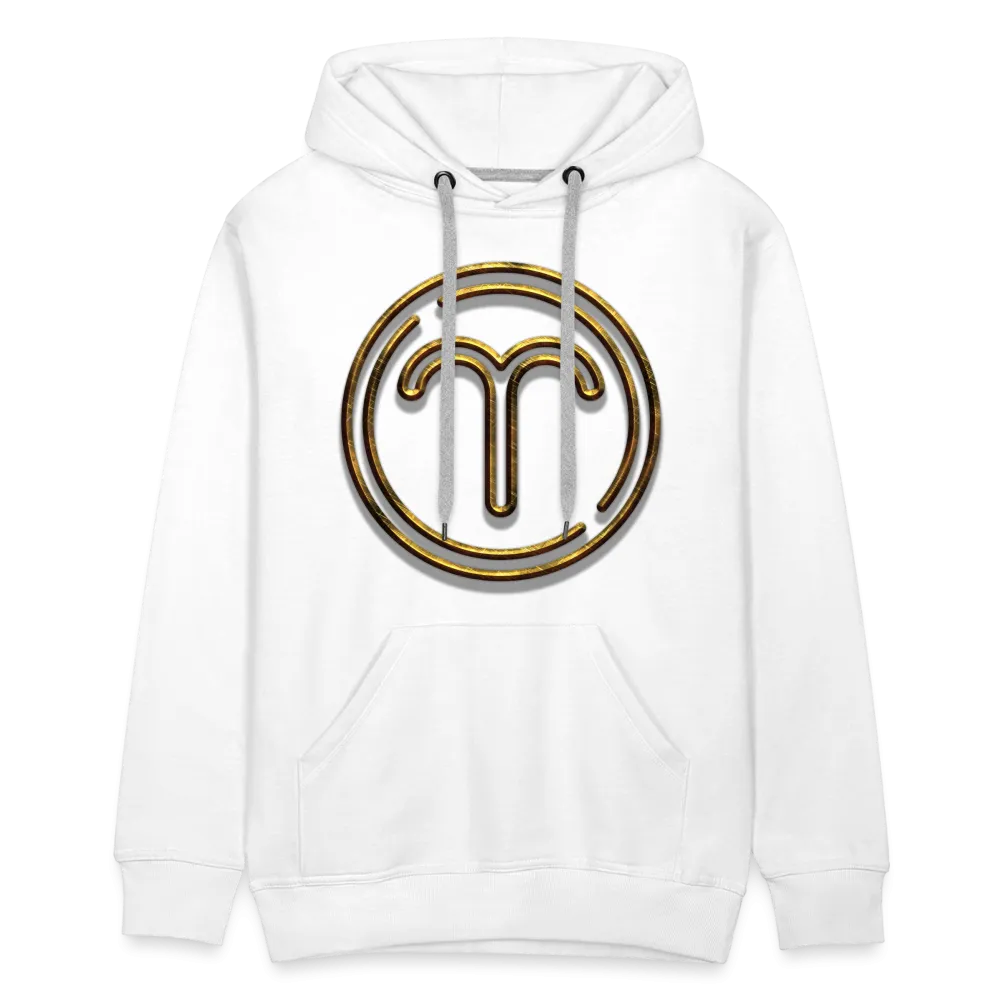 Aries 3D Gold Medallion Men’s Premium Hoodie