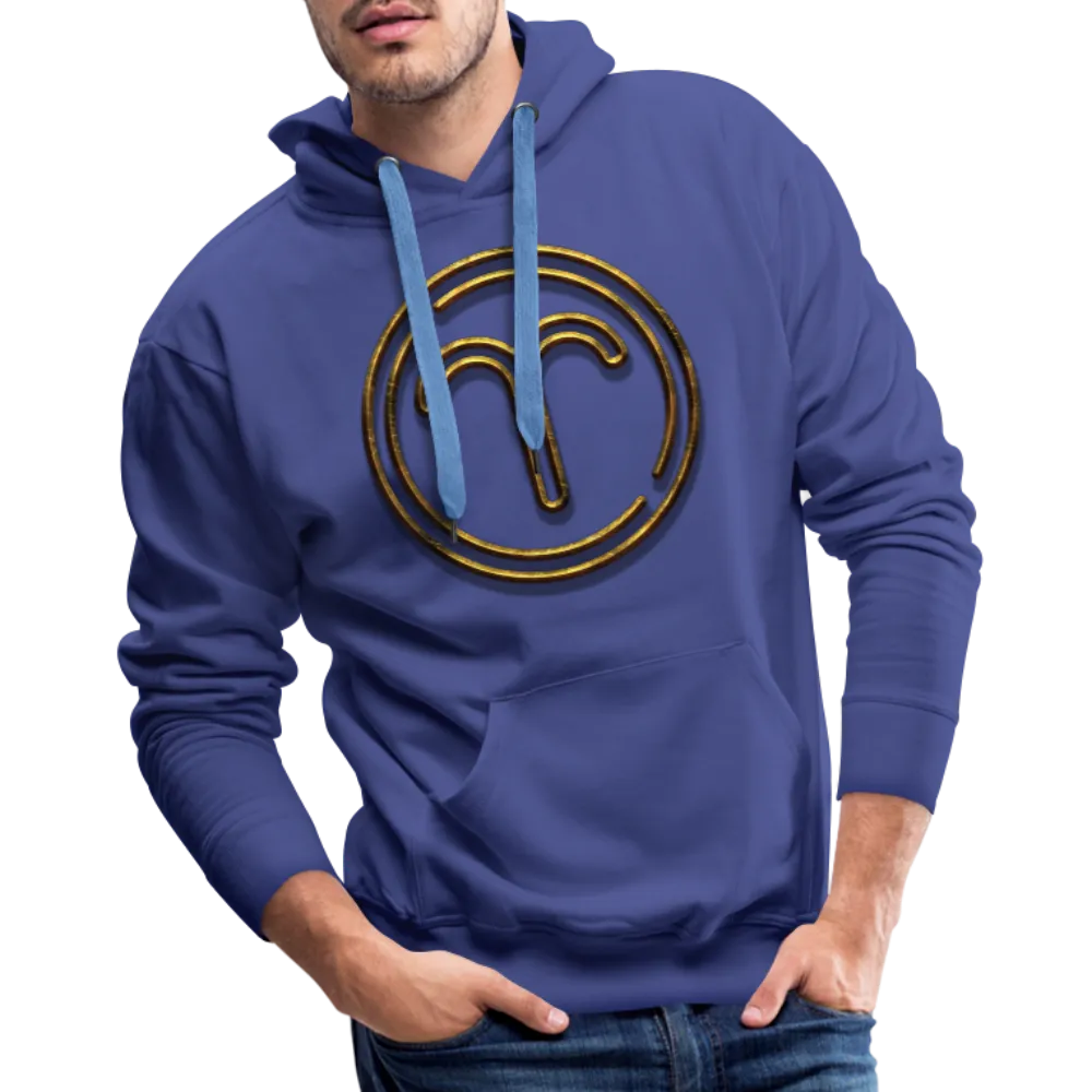 Aries 3D Gold Medallion Men’s Premium Hoodie