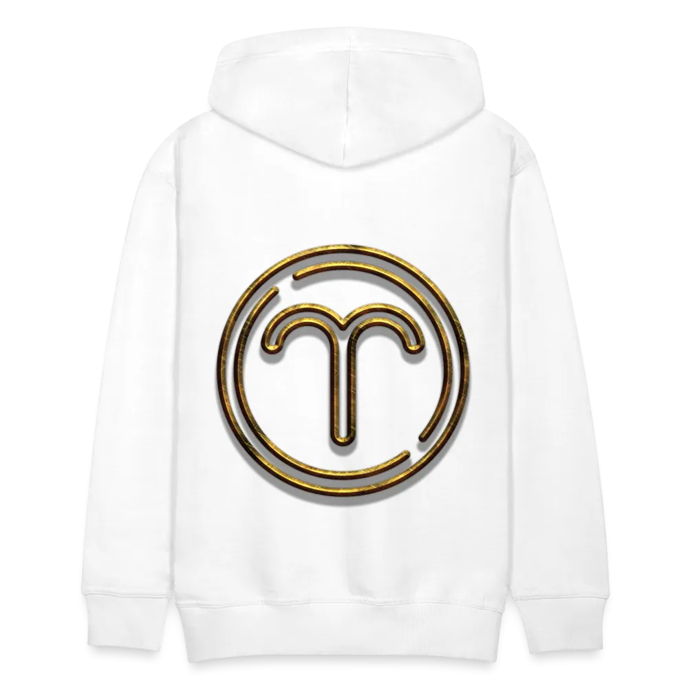 Aries 3D Gold Medallion Men’s Premium Hoodie