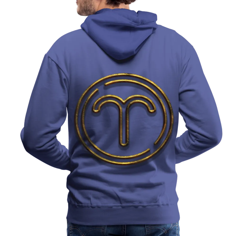 Aries 3D Gold Medallion Men’s Premium Hoodie