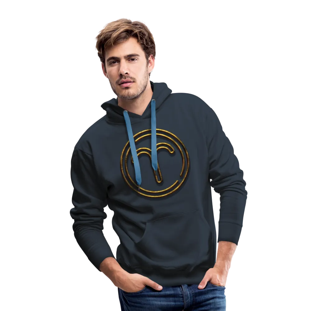 Aries 3D Gold Medallion Men’s Premium Hoodie