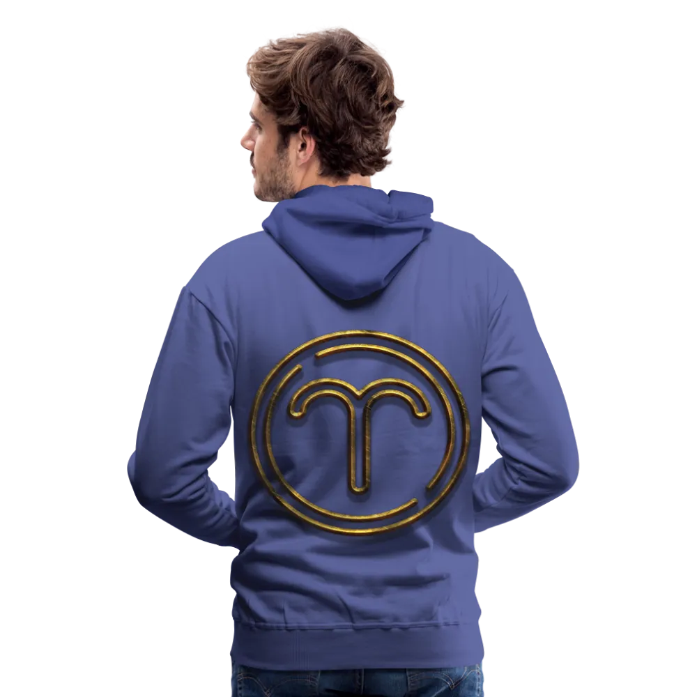 Aries 3D Gold Medallion Men’s Premium Hoodie