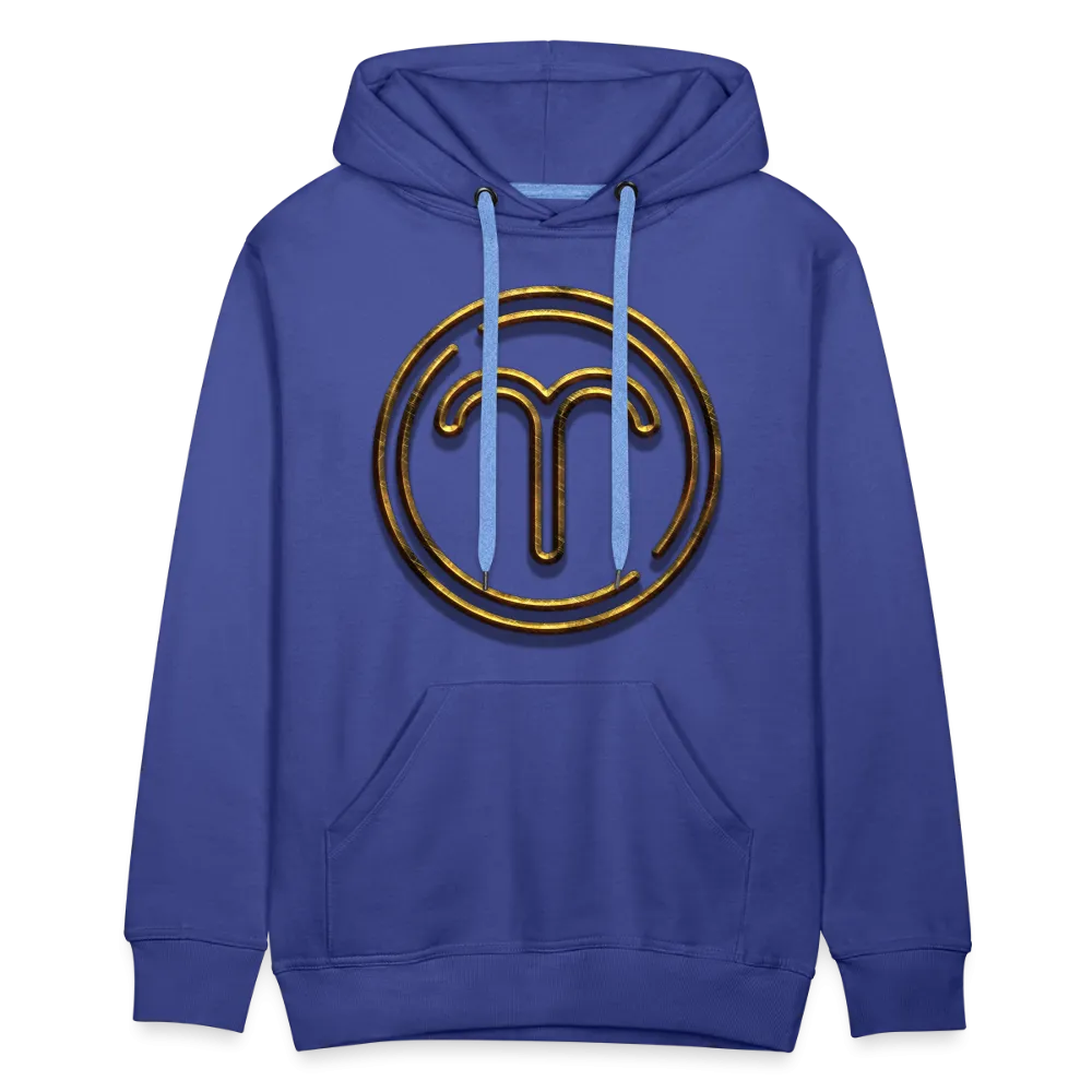 Aries 3D Gold Medallion Men’s Premium Hoodie