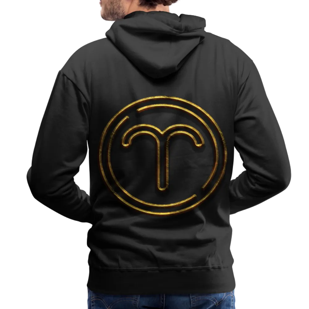 Aries 3D Gold Medallion Men’s Premium Hoodie