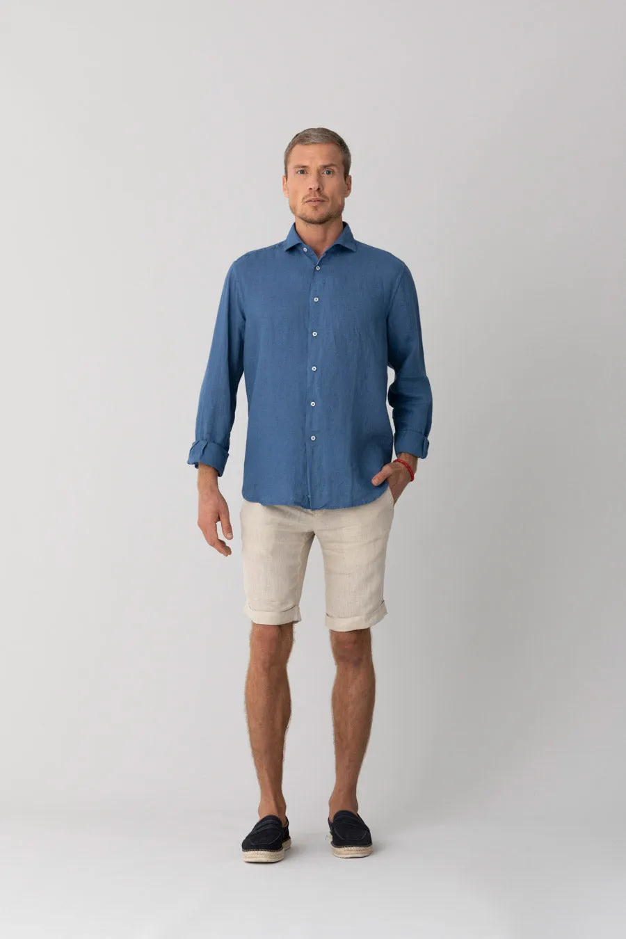 basic linen shirt jeans