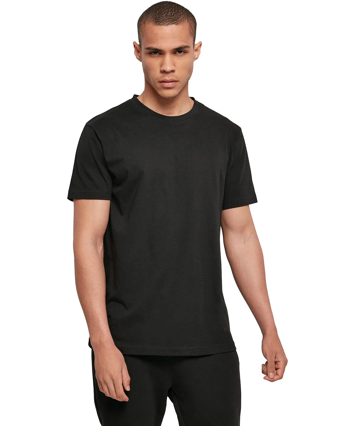 Basic round neck tee | Black