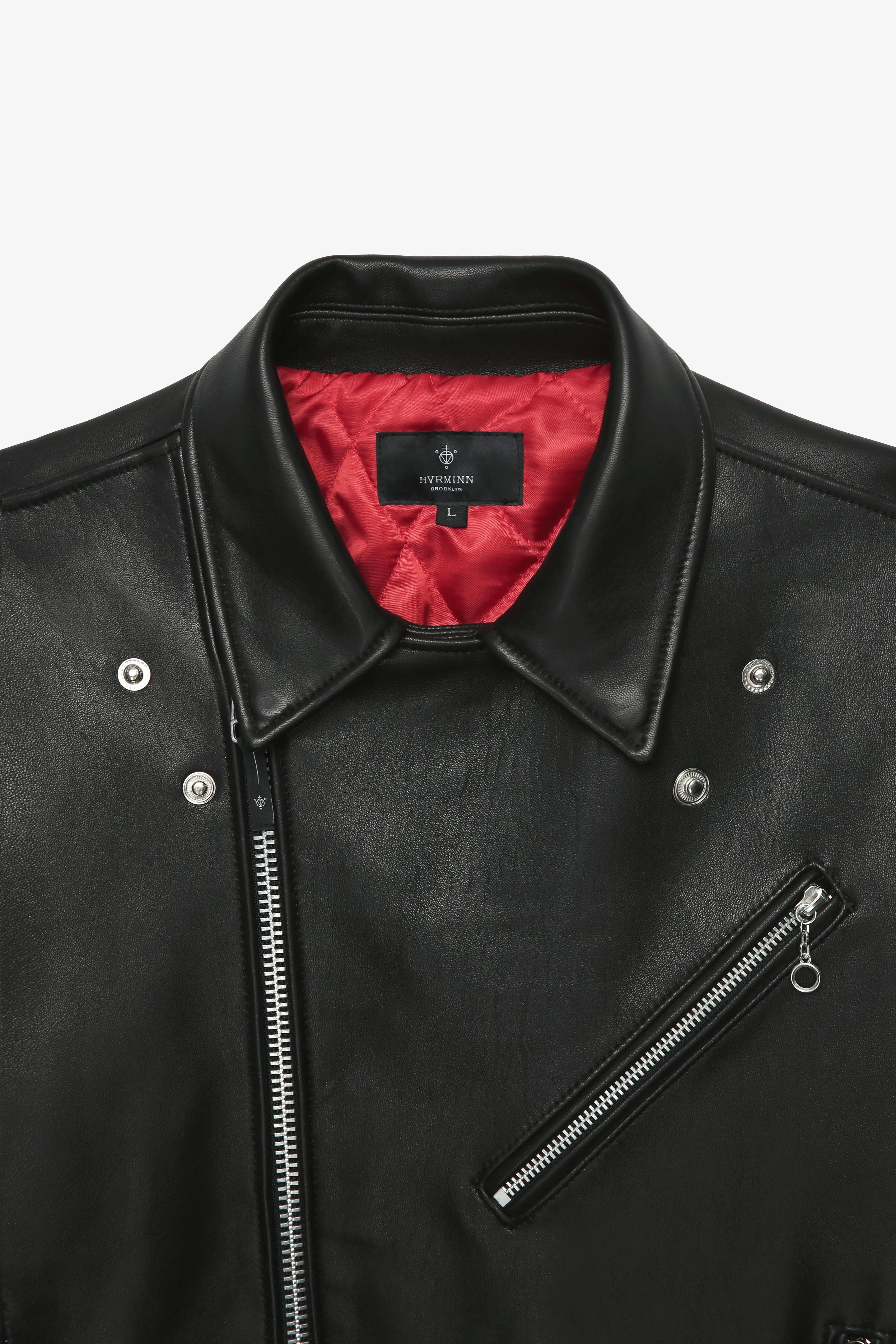 BLACK LEATHER ROCKER JACKET