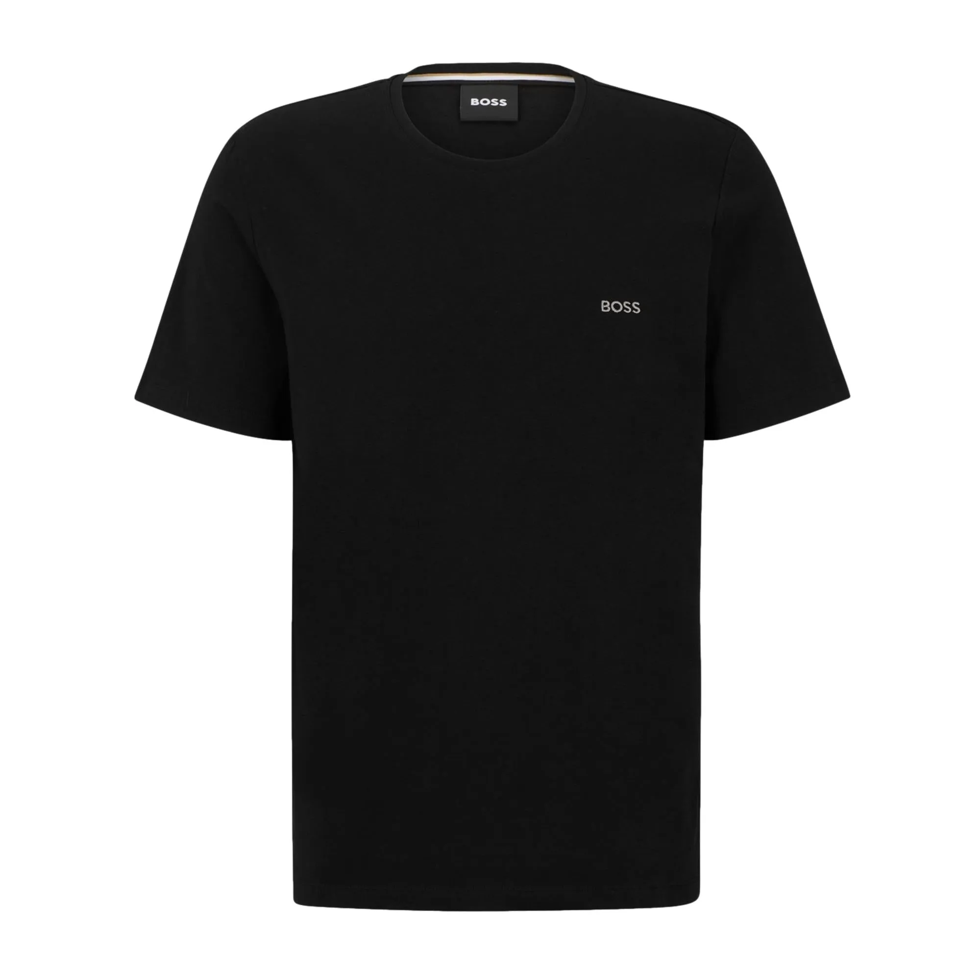 BOSS Men Mix & Match Stretch-Cotton Regular Fit T-Shirt With Logo Detail - Black