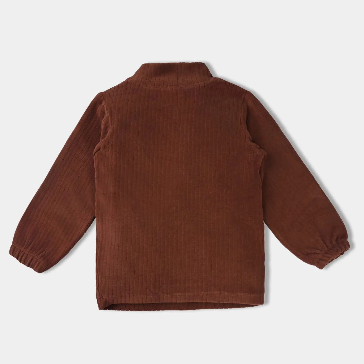 Boy's Fleece Sweatshirt On Fleek-BROWN