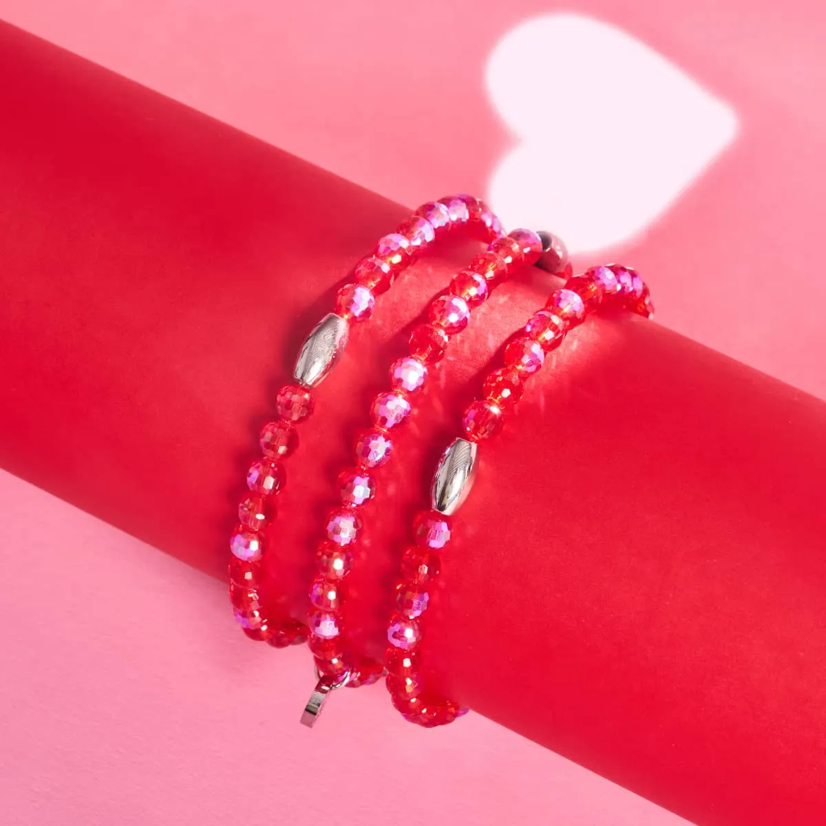 Cherry Bomb | Faceted Prisma Bracelet