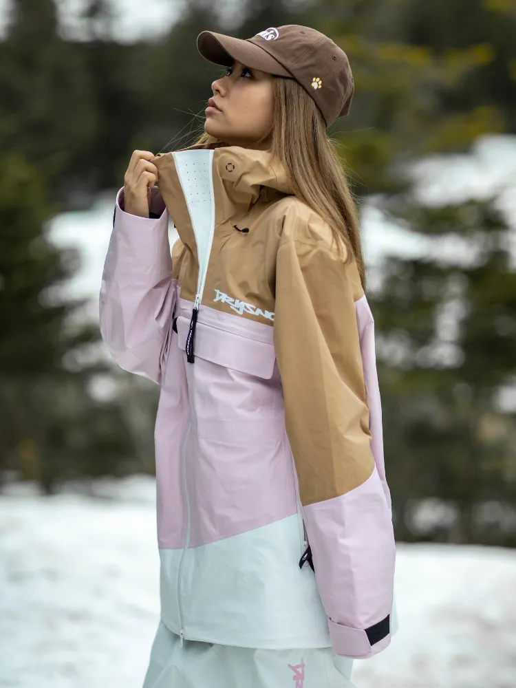 Drysnow Pink Patchwork 3L Ski Jacket - Unisex