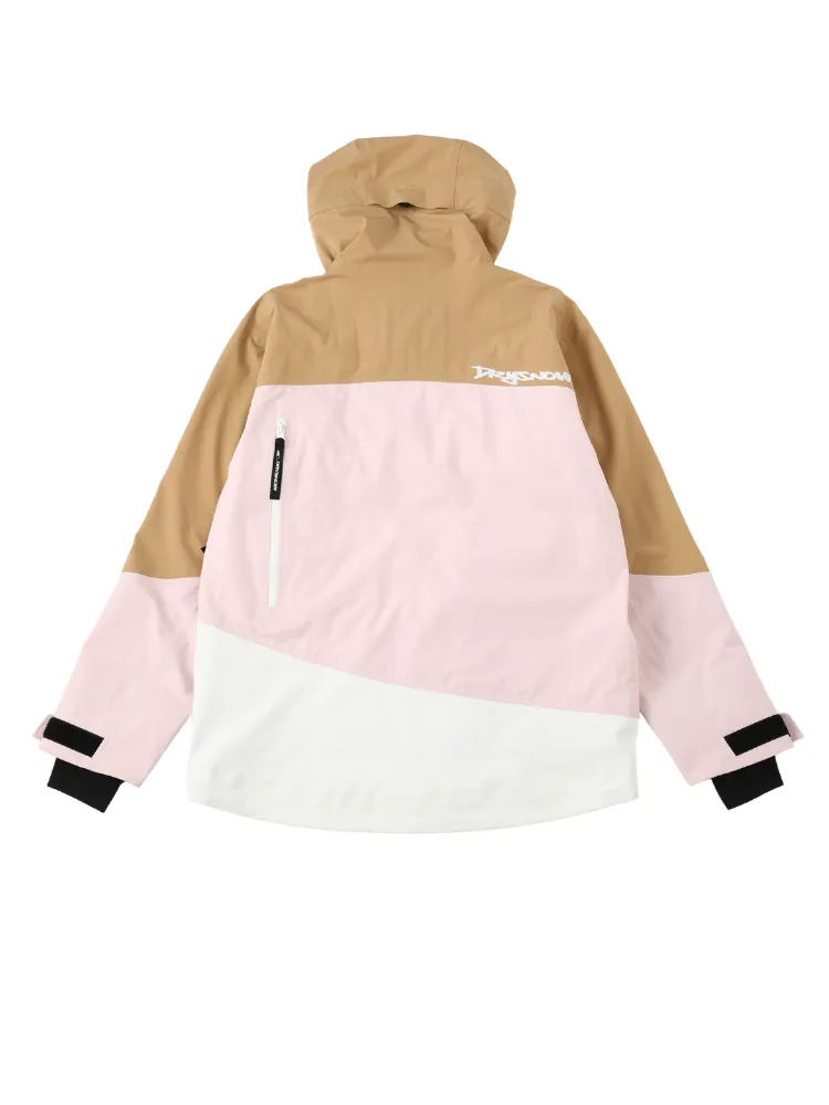 Drysnow Pink Patchwork 3L Ski Jacket - Unisex