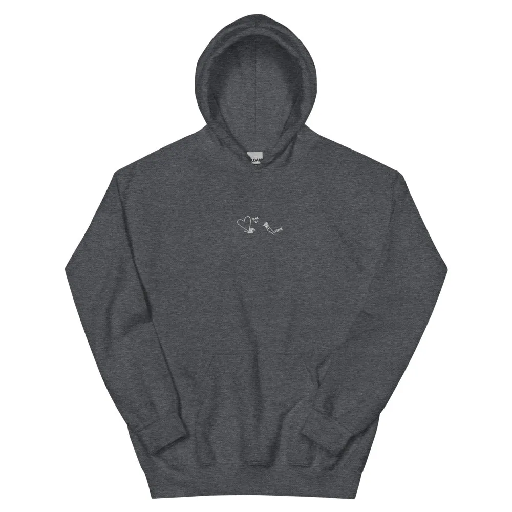 “Gimme” Fleece Embroidered Hoodie