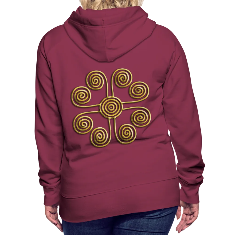 Gold Swirl 1 Women’s Premium Hoodie