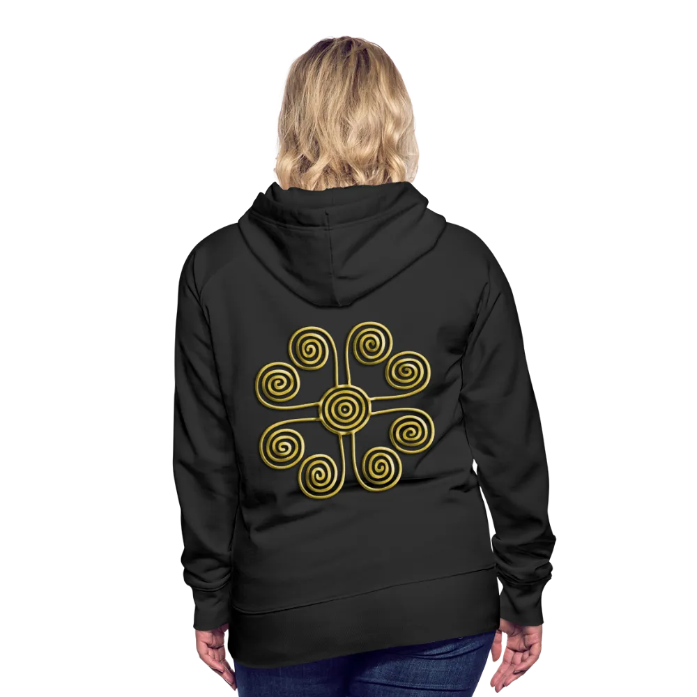 Gold Swirl 1 Women’s Premium Hoodie