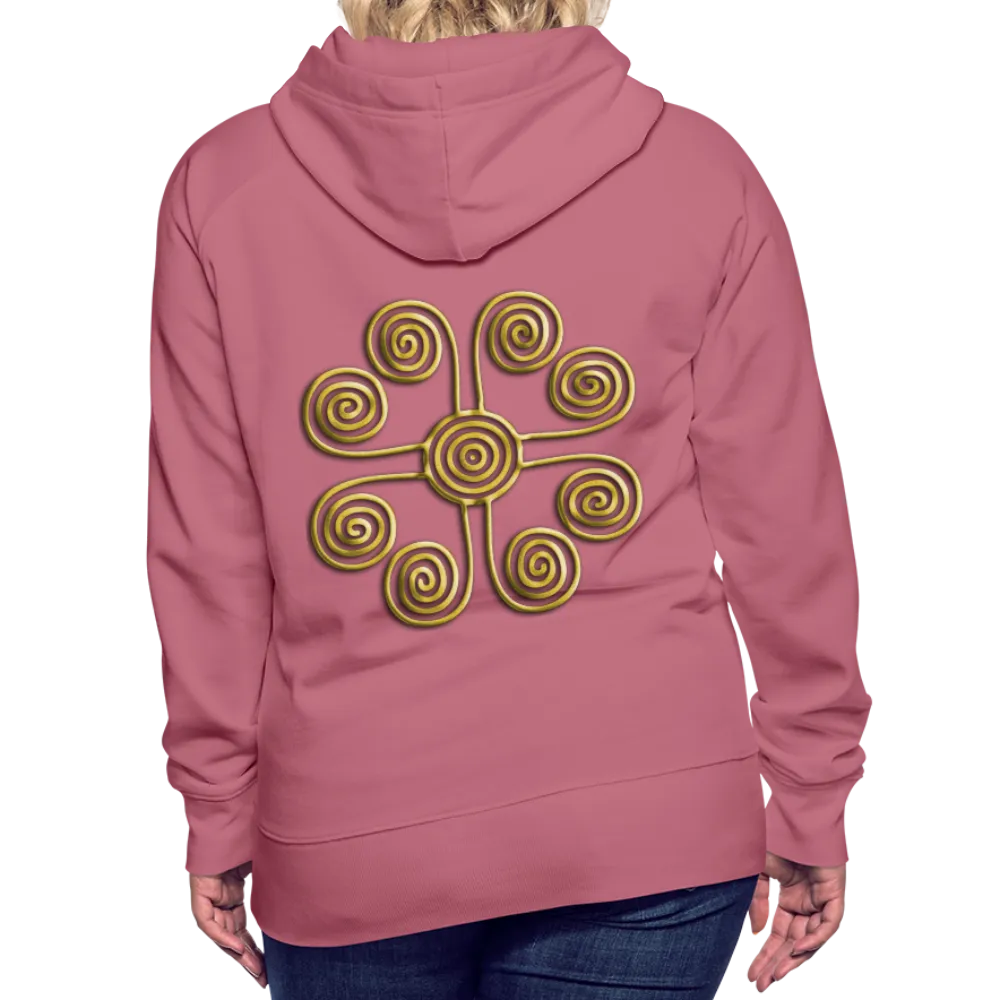 Gold Swirl 1 Women’s Premium Hoodie