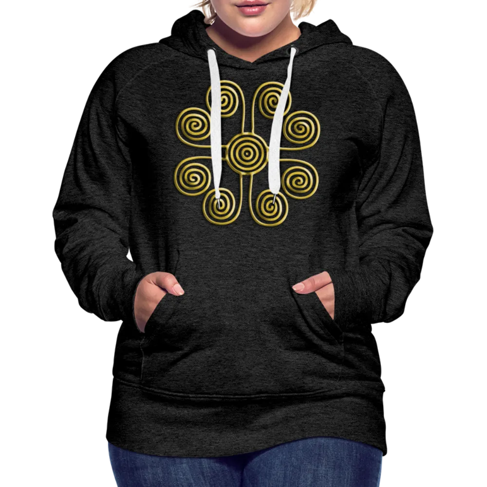 Gold Swirl 1 Women’s Premium Hoodie