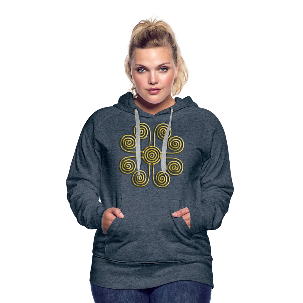 Gold Swirl 1 Women’s Premium Hoodie