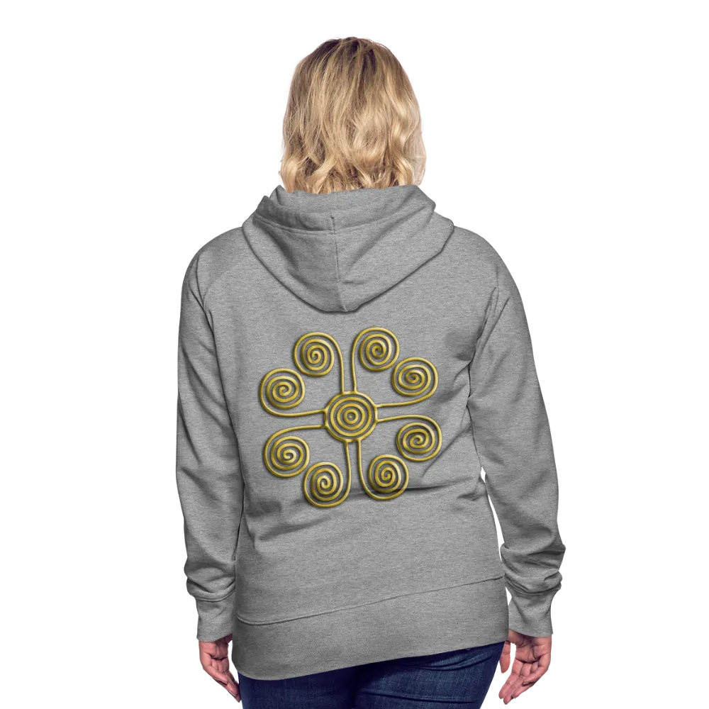 Gold Swirl 1 Women’s Premium Hoodie