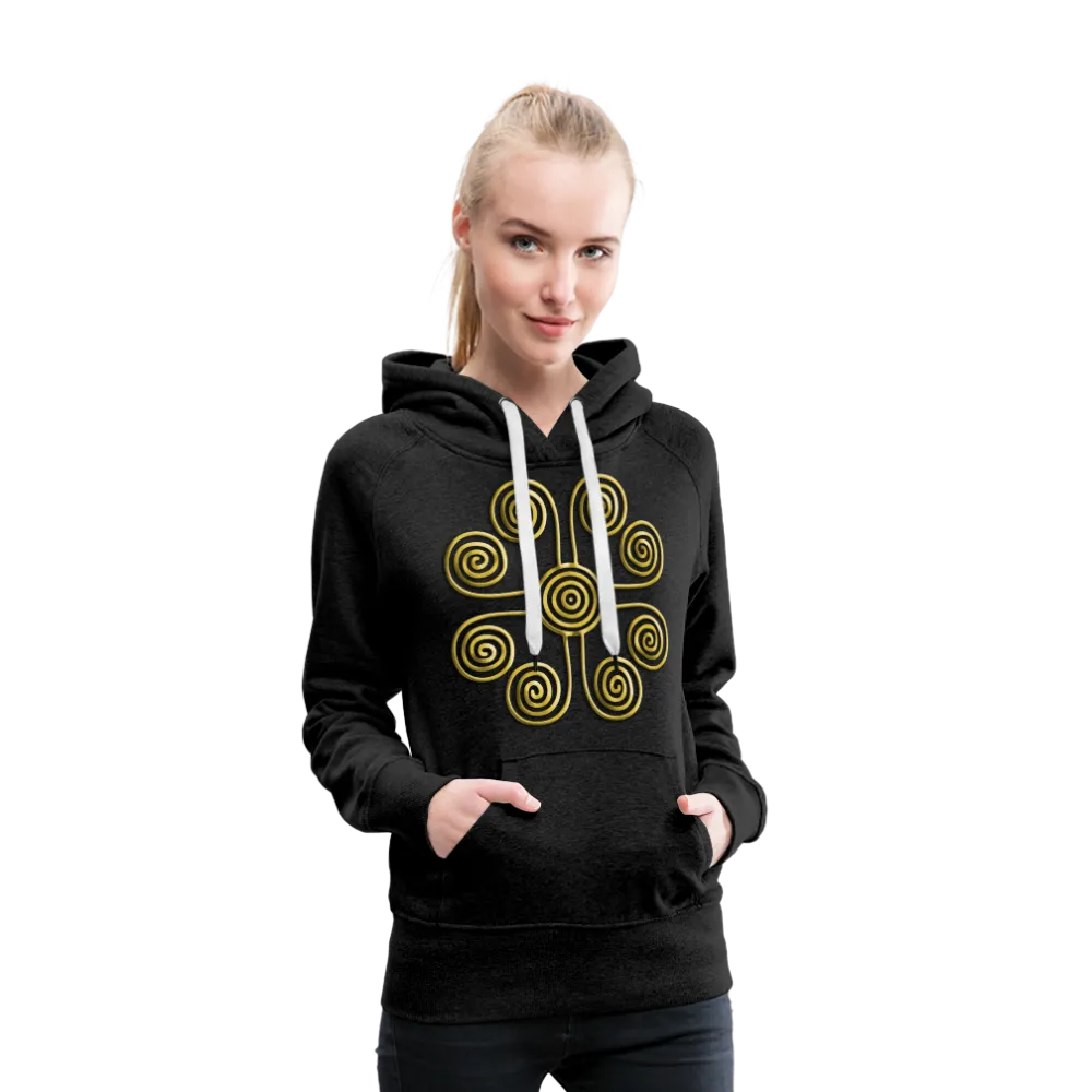 Gold Swirl 1 Women’s Premium Hoodie