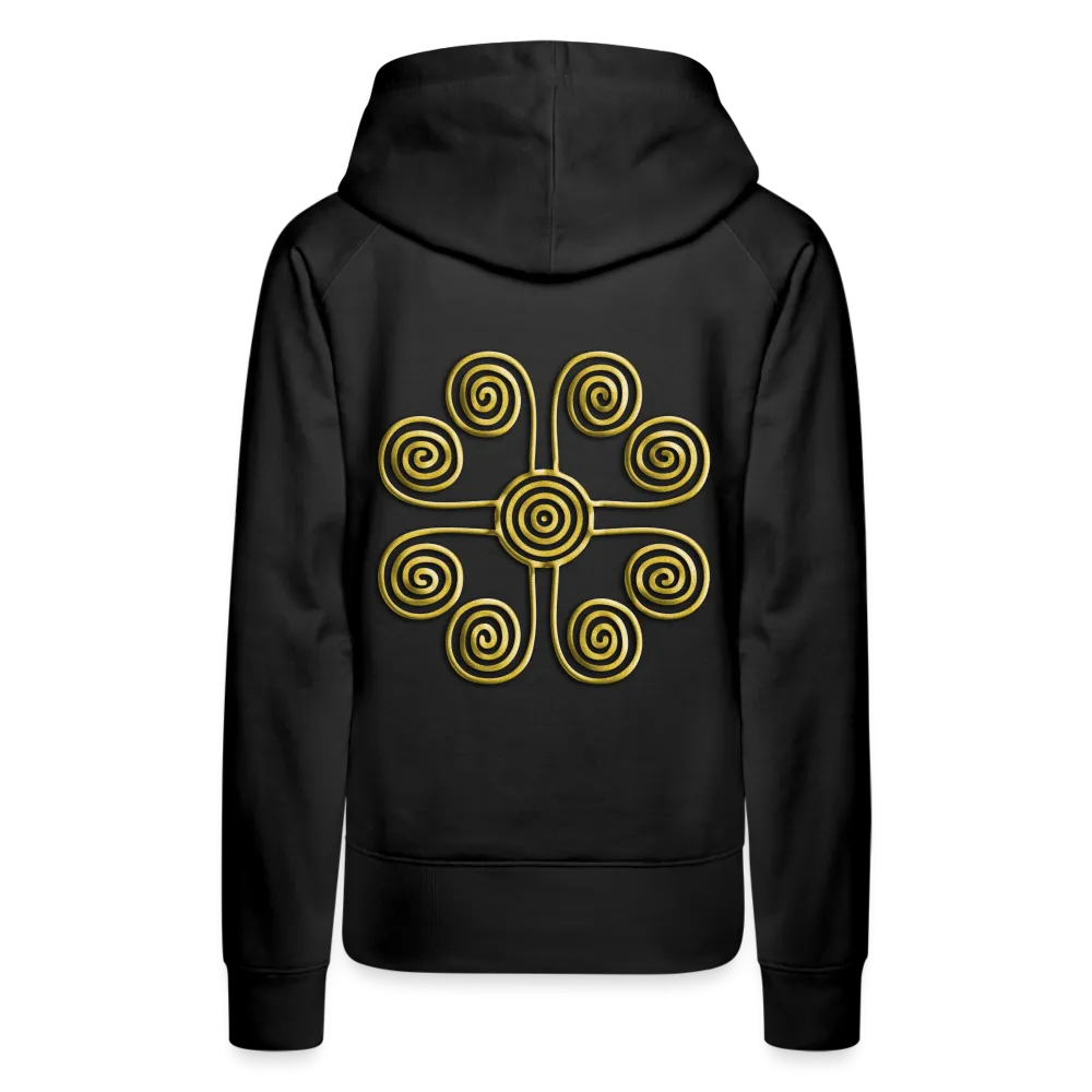 Gold Swirl 1 Women’s Premium Hoodie