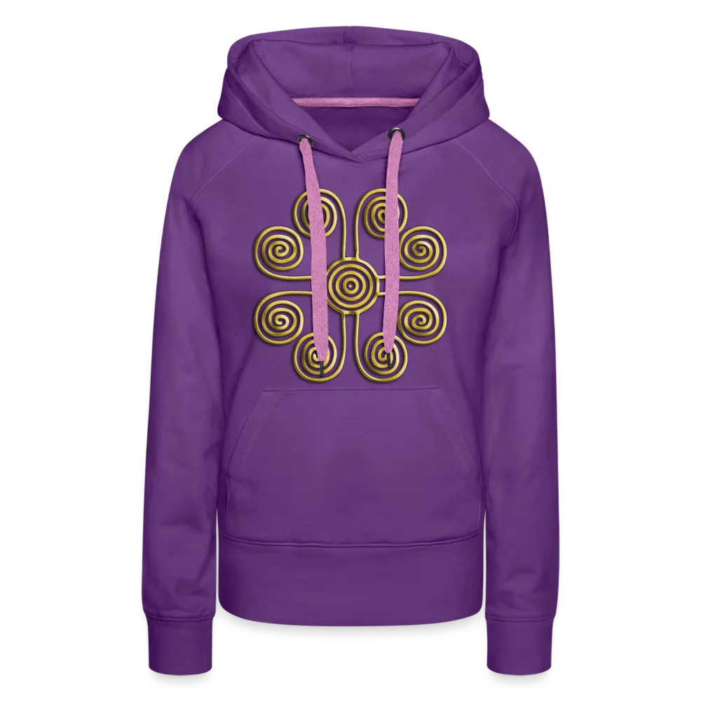 Gold Swirl 1 Women’s Premium Hoodie