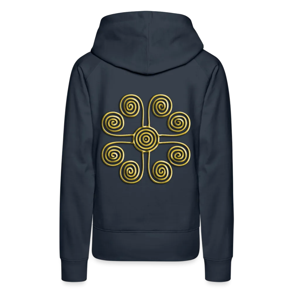 Gold Swirl 1 Women’s Premium Hoodie