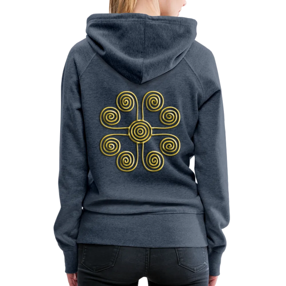 Gold Swirl 1 Women’s Premium Hoodie