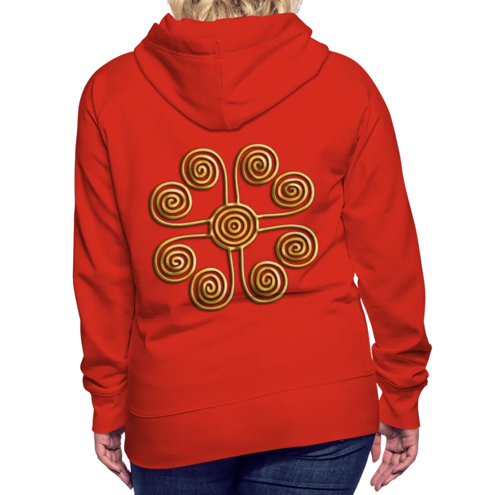 Gold Swirl 1 Women’s Premium Hoodie