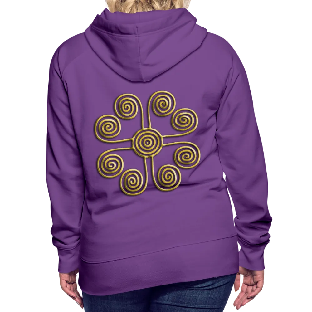 Gold Swirl 1 Women’s Premium Hoodie