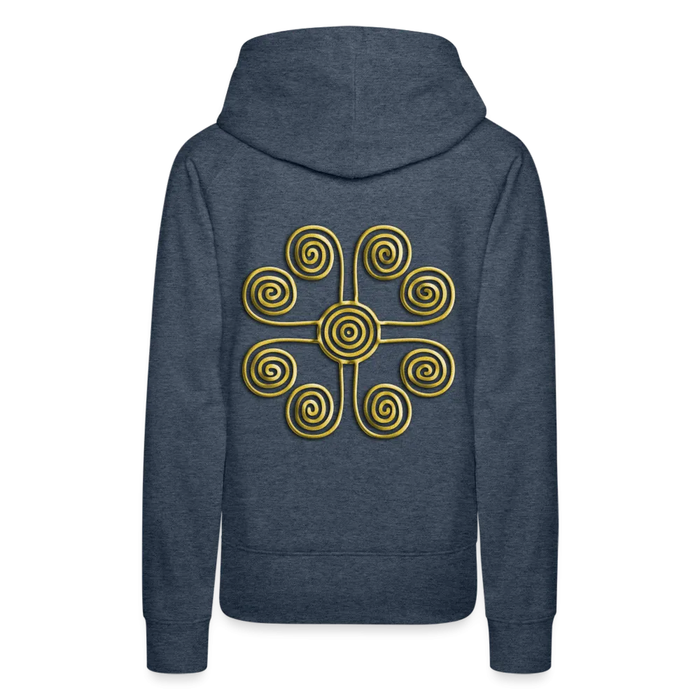 Gold Swirl 1 Women’s Premium Hoodie