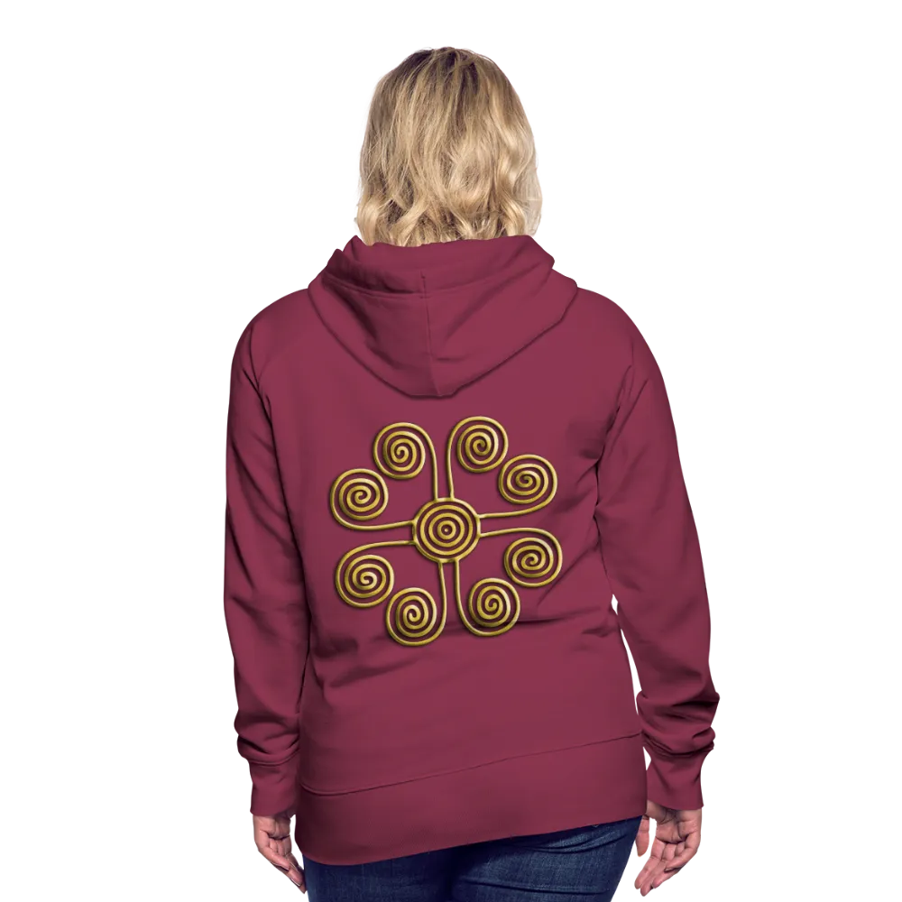 Gold Swirl 1 Women’s Premium Hoodie